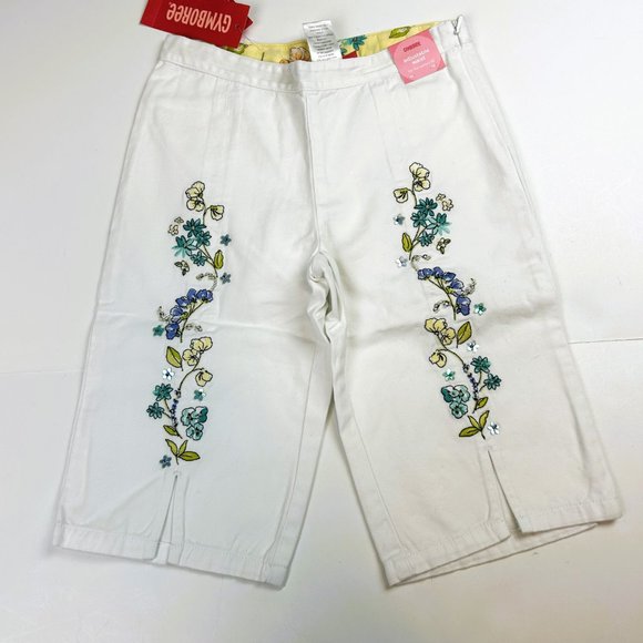 NWT Gymboree White Floral Bermuda Short & Lavender Corsage Halter Top Size 6 - Picture 2 of 9